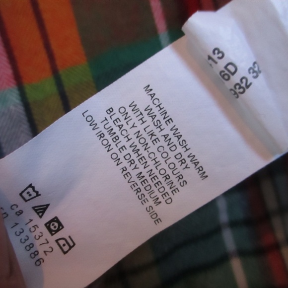 Joe Fresh Plaid Button Down Shirt Long-sleeve Baby Boy Size 3-6 months - Picture 5 of 5